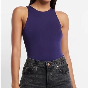 Express Body Contour Smoothing Sculpting High Neck Racer Neck Bodysuit XL